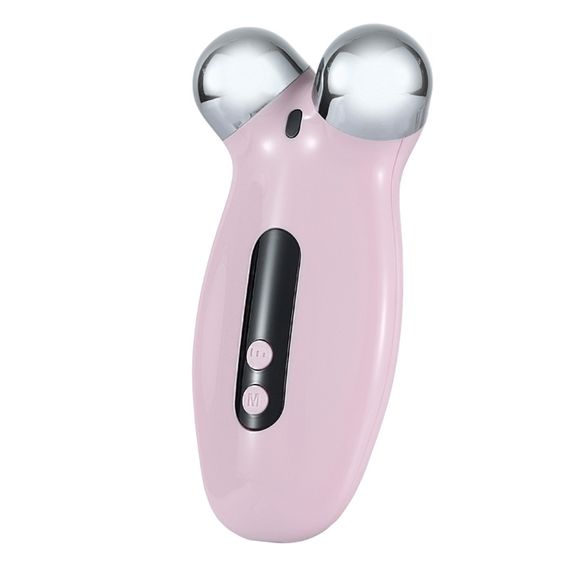 EMS вибрационен роликов масажор за домашна употреба, лифтинг на кожата и стягане на лице и шия, преносим електрически подмладяващ уред (Вградена батерия 300–500 mAh, преносим, IPX0)