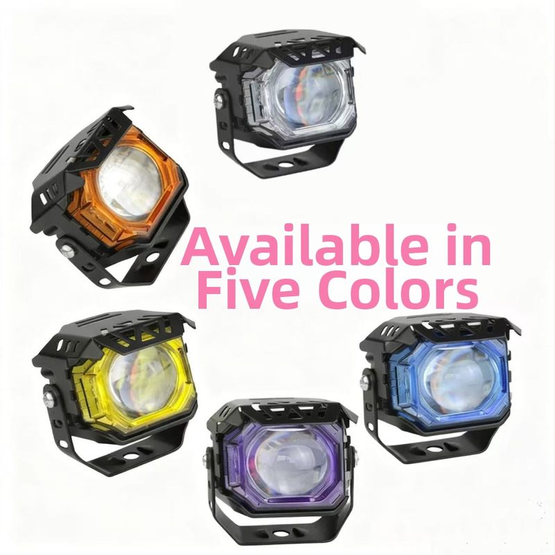 Motocyklové LED hlavné svetlo - telo z hliníkovej zliatiny, PC kryt, 24V, 25W, IP68 vodeodolné
