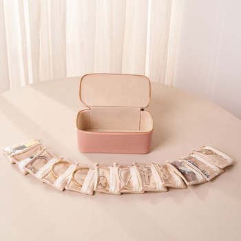 Ékszerdoboz – bőrből készült utazó doboz antioxidáns védelemmel, multifunkcionális és hordozható, por- és nedvességálló