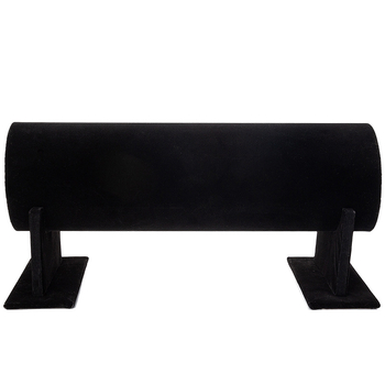 Stojak za nakit od flanelnog materijala, cilindrični dizajn, baršunasta obloga, vrhunski stil (Brend: Mincerity)