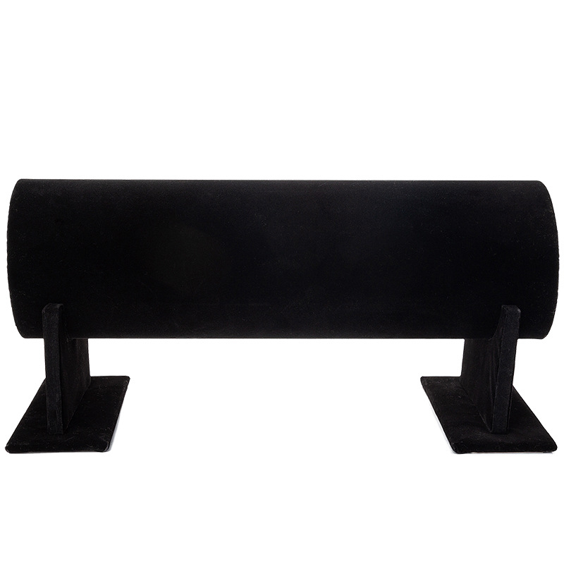 Stojak za nakit od flanelnog materijala, cilindrični dizajn, baršunasta obloga, vrhunski stil (Brend: Mincerity)