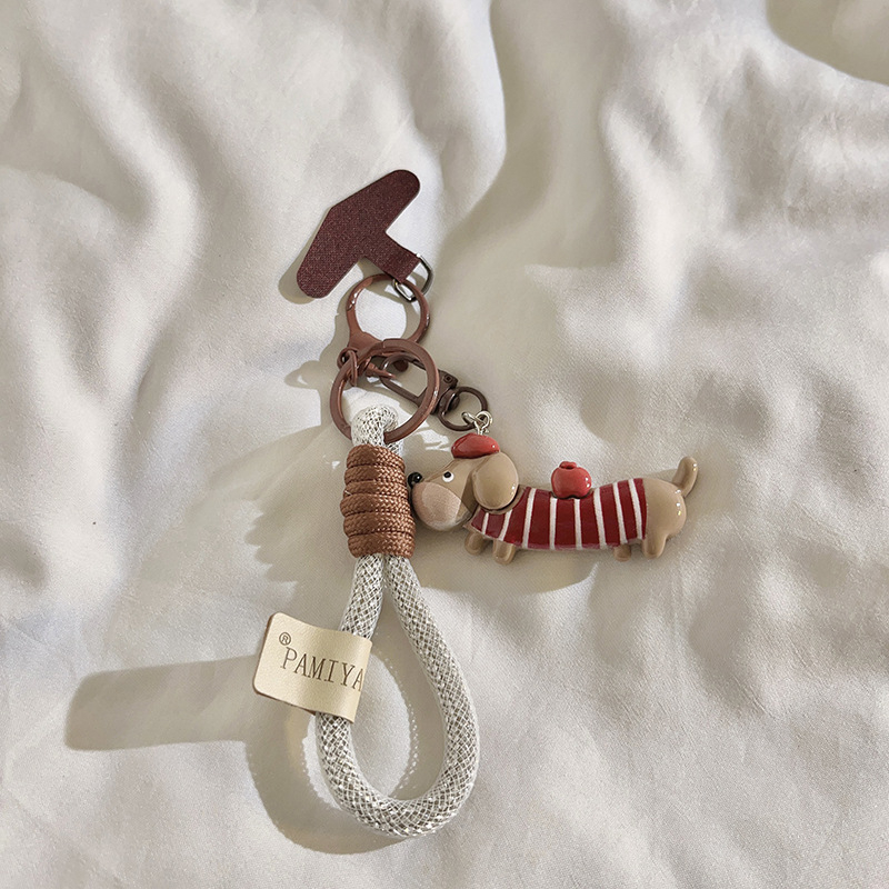 Pamia női mobiltelefon-lanyard nylon zsinórral és műanyag csattal