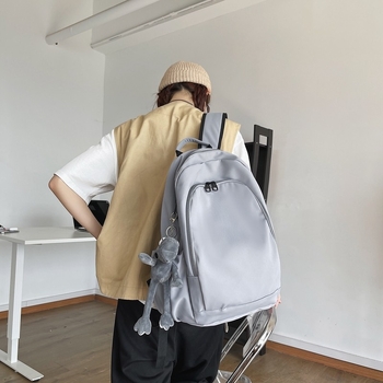 Unisex iskolai hátizsák, nagy kapacitású 20-35 L, nejlon külső, poliészter bélés, 12 hüvelykes laptop kompatibil, görbült vállpántok