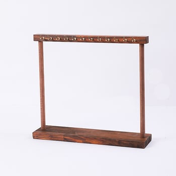 Drveni stalak za nakit, jednostruki izložbeni stalak za ogrlice, umjetničkog stila, marka Convenient, izrada rezanjem