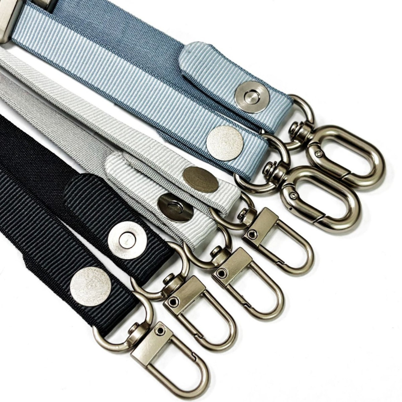 Lančić za telefon za kućište iPhone s magnetskim sustavom protiv gubitka, cross-body i vratna traka, tkanina od poliestera, metalna kopča