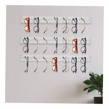 Pinxu akril falra szerelhető szemüveg bemutató, egy réteg, egyszerű forma, művészi stílus, CY-25074