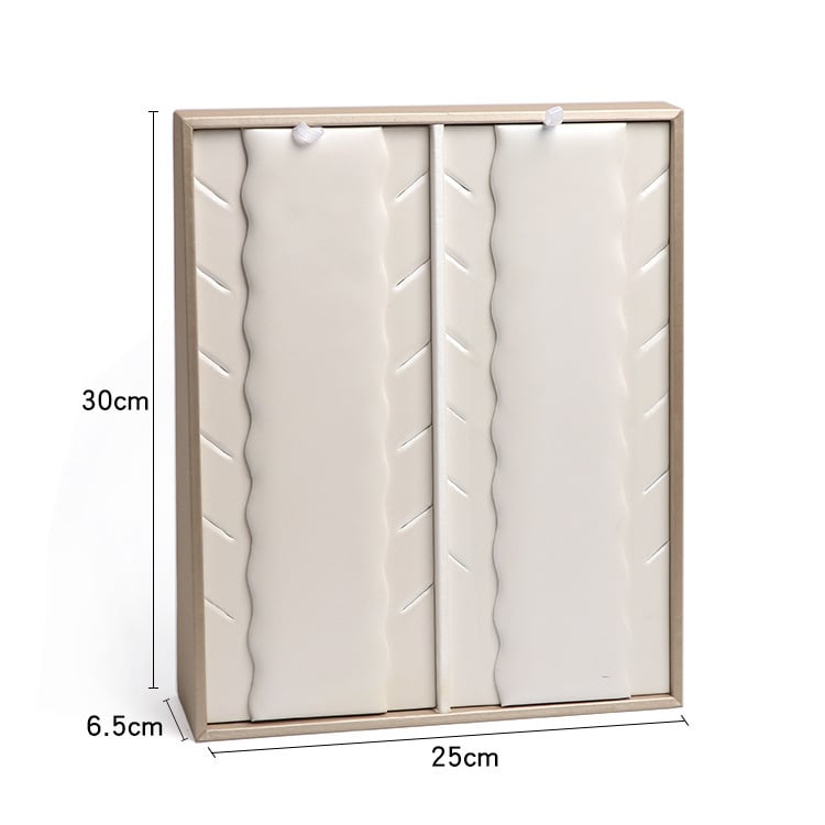 Ékszer kiállító állvány, mindent egyben, PU anyag, téglalap alakú, magas színvonalú stílus, illesztéses kivitel