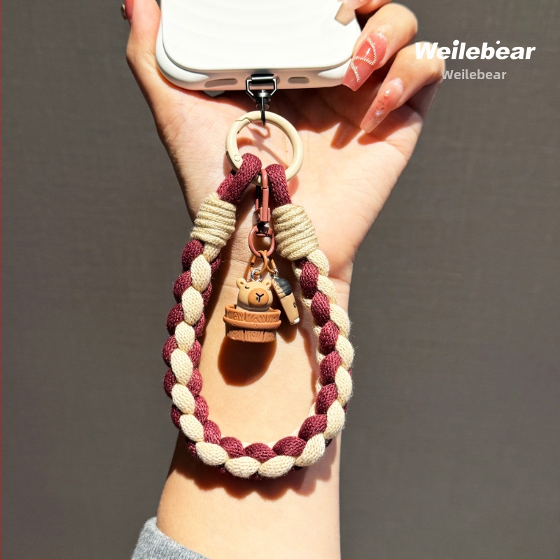 Capybara telefona siksna – austs kokvilnas aukla; Materiāls: Plastmasas; Forma: Sievietēm; Tips: Telefona soma; Importēts: Nē