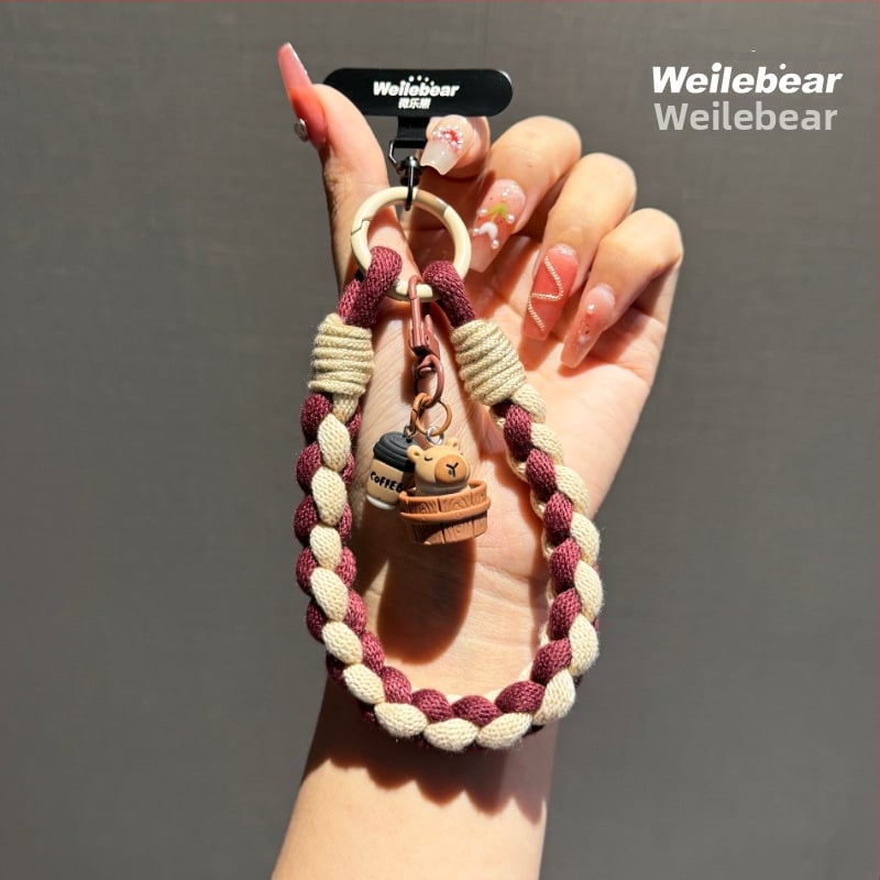 Capybara telefono kaklaraištis – megztas medvilnės siūlas; Medžiaga: Plastikas; Forma: Moterims; Tipas: Telefono dėžutė; Importuotas: Ne