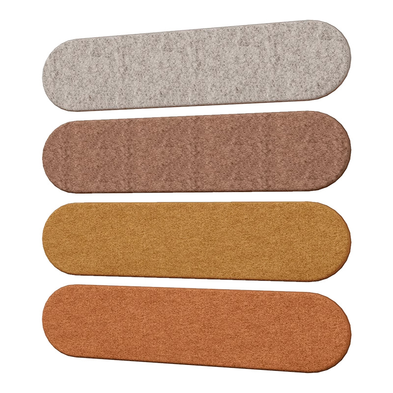 Стелаж за бижута със фетров панел, многофункционална стенна декорация, четири нива за огърлици, гривни и обици, монтаж върху стена със вакуумни чашки