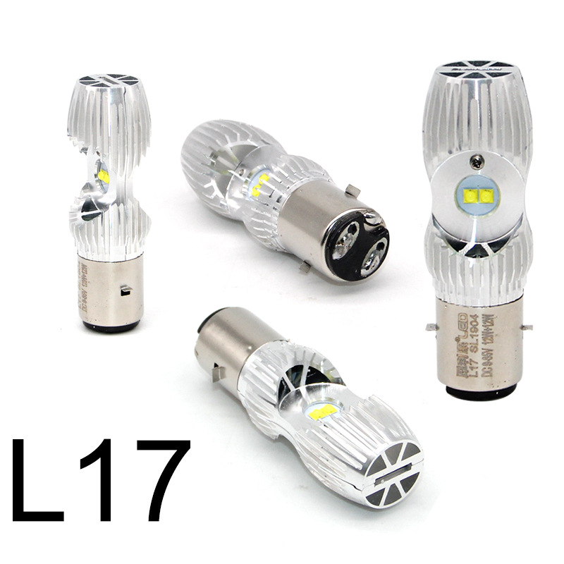 Alumínium házú motorkerékpár LED fényszóró, 12–85V, 12/14/16/35W, elülső izzó, kompatibil motorkerékpárokkal és elektromos járművekkel, modellek L9E, V2, L18, L17