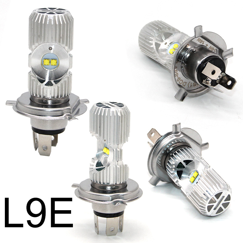 Alumínium házú motorkerékpár LED fényszóró, 12–85V, 12/14/16/35W, elülső izzó, kompatibil motorkerékpárokkal és elektromos járművekkel, modellek L9E, V2, L18, L17