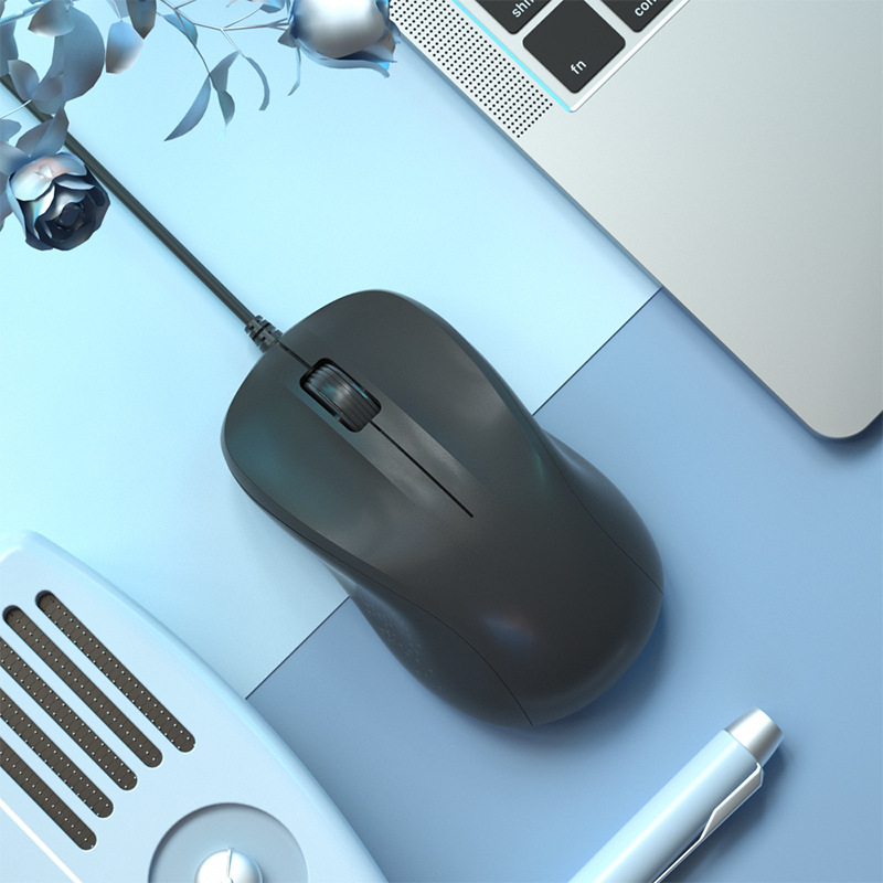 B.O.W žični optički miš M136U, protuklizni dizajn, USB, 1200dpi, 4 tipke