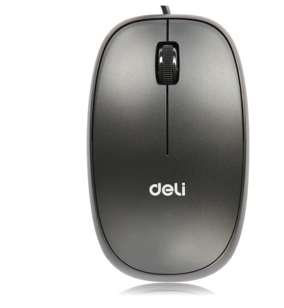 Deli 3716 kábeles egér – optikai érzékelő, ergonómikus kialakítás, kábelhossz 2 m