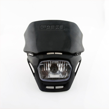 Kryt predného svetla pre off-road motocykel, plastový obal, 12V, 18W, štvorcový tvar