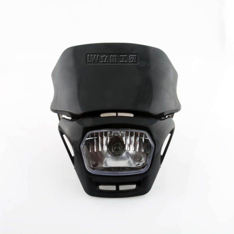 Офроуд мотоциклет квадратен капак за предния фар, пластмасов корпус, 12V, 18W
