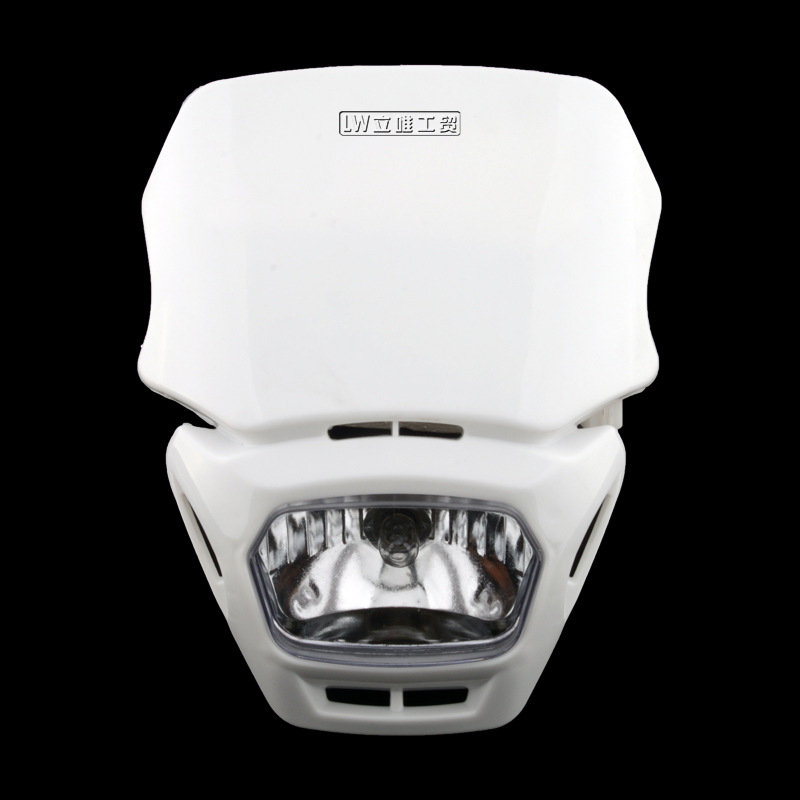 Офроуд мотоциклет квадратен капак за предния фар, пластмасов корпус, 12V, 18W