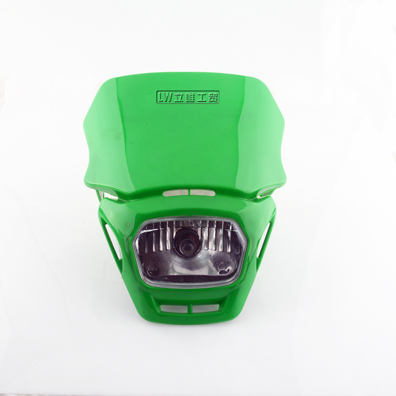 Офроуд мотоциклет квадратен капак за предния фар, пластмасов корпус, 12V, 18W