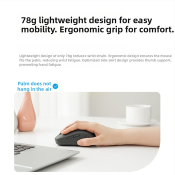 Lenovo M-300 οπτικό ασύρματο ποντίκι, 5 πλήκτρα, φωτοηλεκτρικός αισθητήρας, εργονομικό