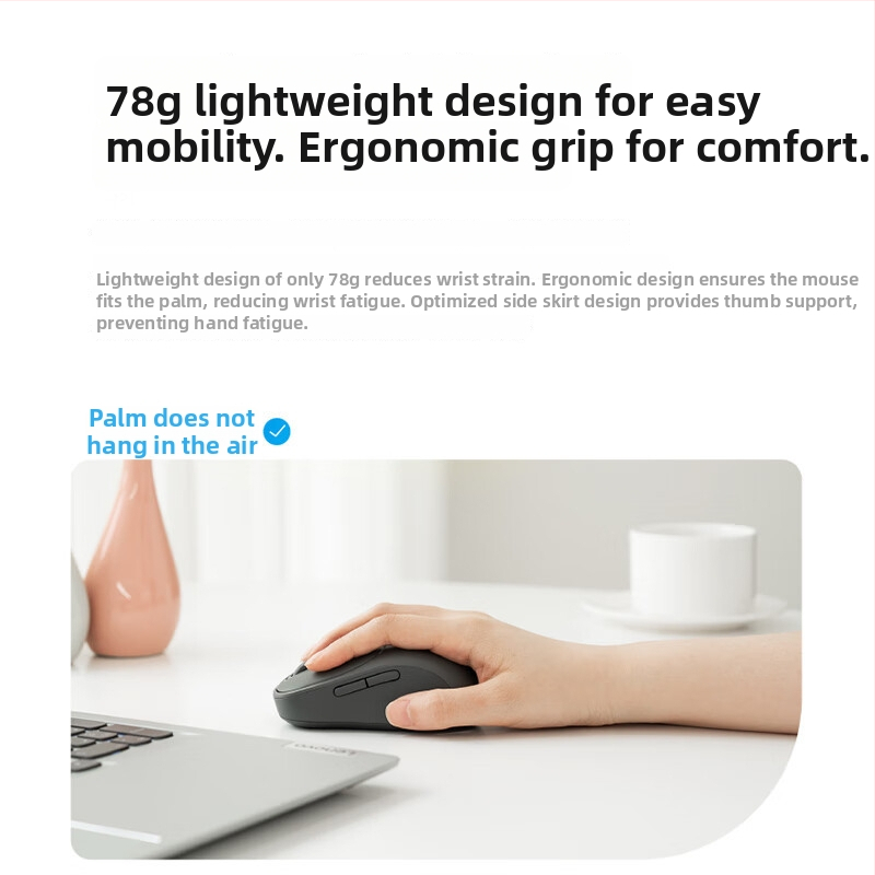 Lenovo M-300 οπτικό ασύρματο ποντίκι, 5 πλήκτρα, φωτοηλεκτρικός αισθητήρας, εργονομικό