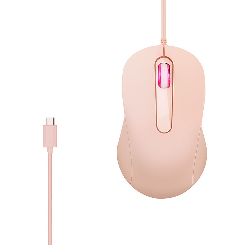 Type-C žična optička miš, 1000dpi, 3 tipke, USB sučelje, kabel duljine 1,5 m