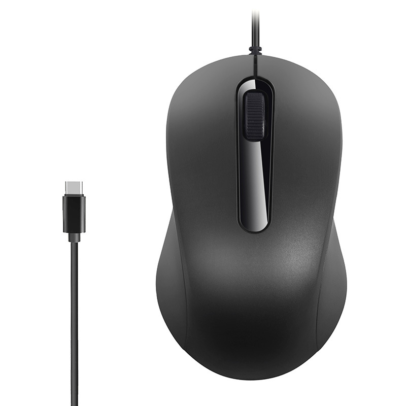 Type-C žična optička miš, 1000dpi, 3 tipke, USB sučelje, kabel duljine 1,5 m