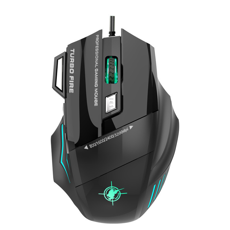 Optička miša, 2400 DPI, 7 tipki, USB kabel, 1,5 m