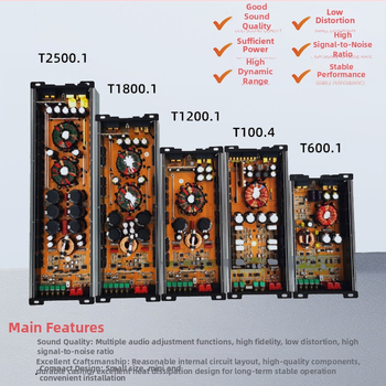 Amplificator auto 4 canale, 2000W, alimentare 12V, carcasă din aluminiu