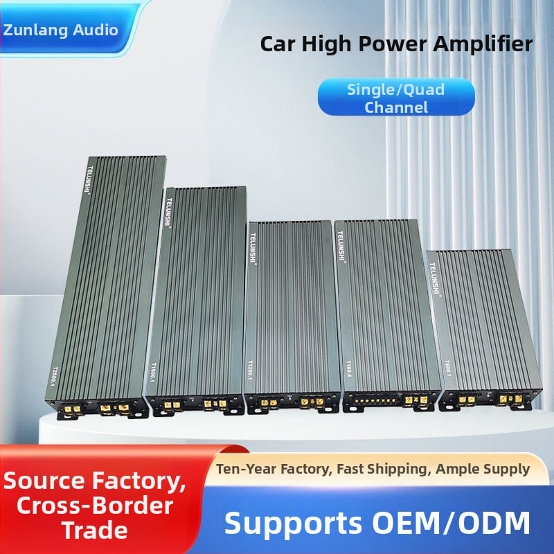 Amplificator auto 4 canale, 2000W, alimentare 12V, carcasă din aluminiu