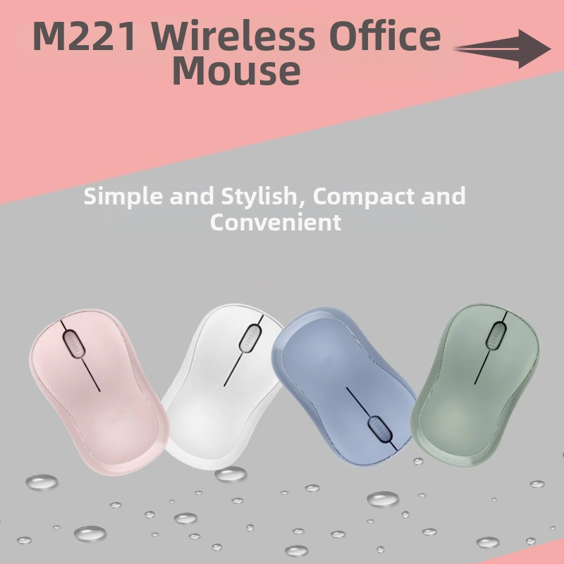 M221 optička bežična miš, tiha, 1200dpi, USB, 2.4GHz, 3 tipke