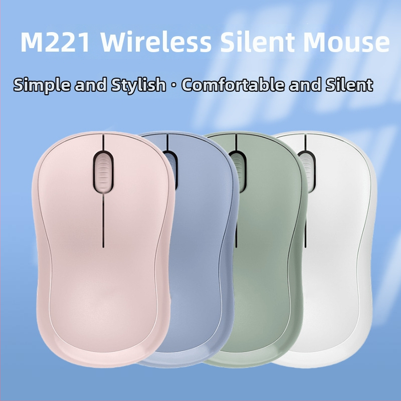 M221 optička bežična miš, tiha, 1200dpi, USB, 2.4GHz, 3 tipke