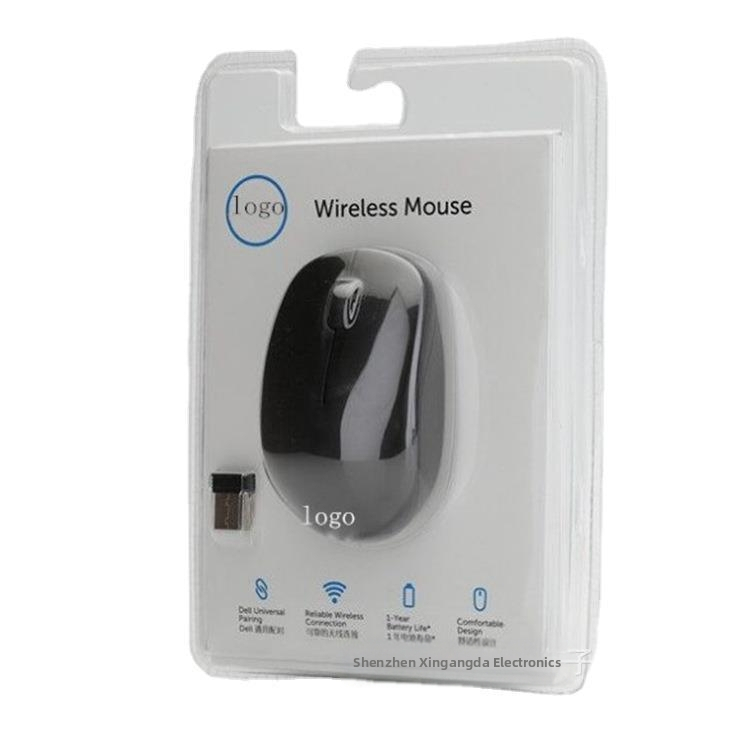 WM126 Bezdrôtová optická myš pre notebooky, ergonomická, 1000 DPI, USB, 2 tlačidlá, 2,4 GHz