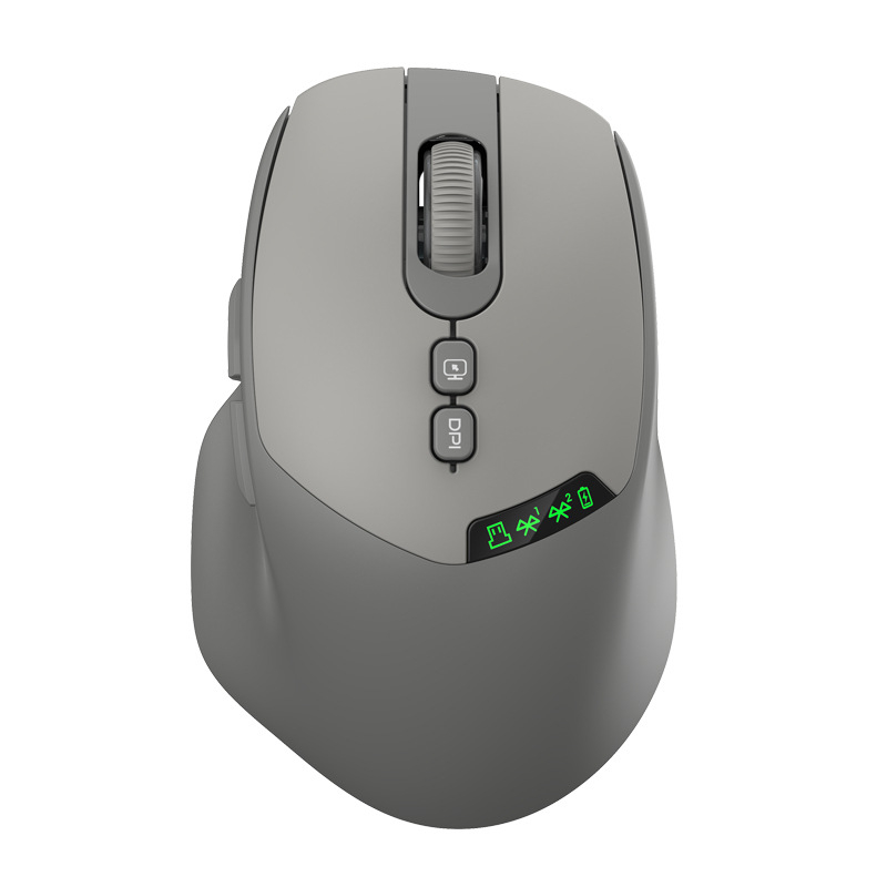 Mouse Bluetooth fără fir pentru laptop – silențios, reîncărcabil, 2000 DPI, 7 butoane, conexiune 2,4GHz/Bluetooth