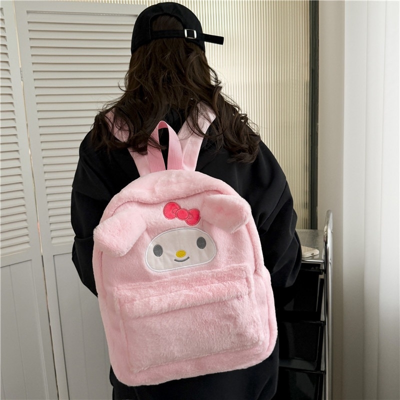 Ruksak u japanskom stilu s plišanim Kuromi i My Melody za školu