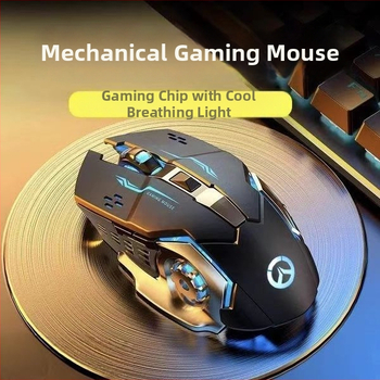 Optický bezdrôtový myš s USB rozhraním, 1000 DPI, 5-úrovňové nastavenie DPI, bezdrôtové nabíjanie