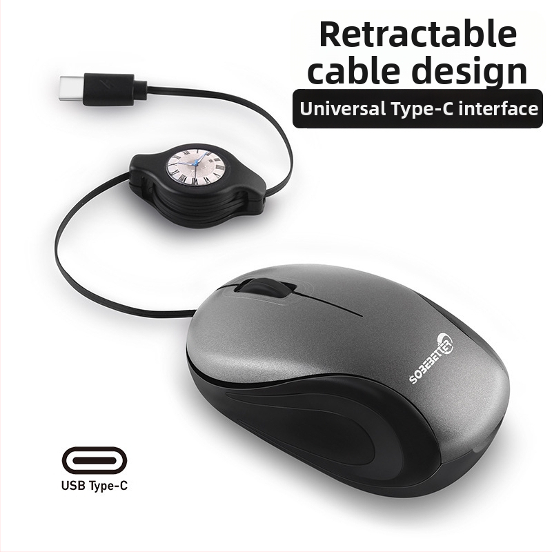 Optický USB drôtový myš, 1000 DPI, 3 tlačidlá, pre notebooky, 78 cm kábel