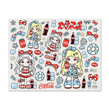 DIY стикери за телефон и дневник – сладък стил, модели Zola, Sister drag, Older cousin – ембосирани желе декор