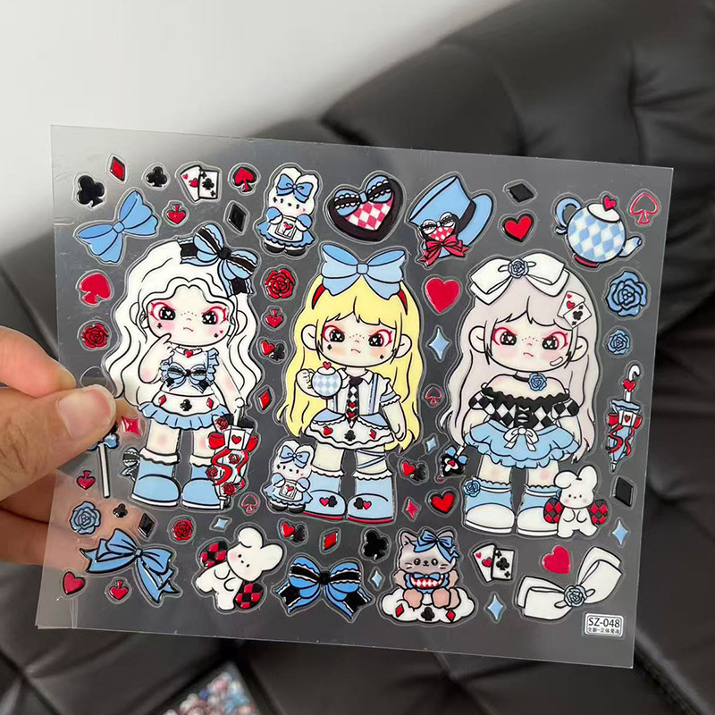 DIY стикери за телефон и дневник – сладък стил, модели Zola, Sister drag, Older cousin – ембосирани желе декор