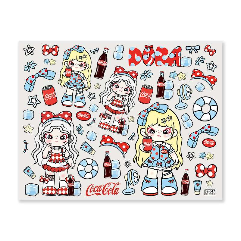 DIY стикери за телефон и дневник – сладък стил, модели Zola, Sister drag, Older cousin – ембосирани желе декор