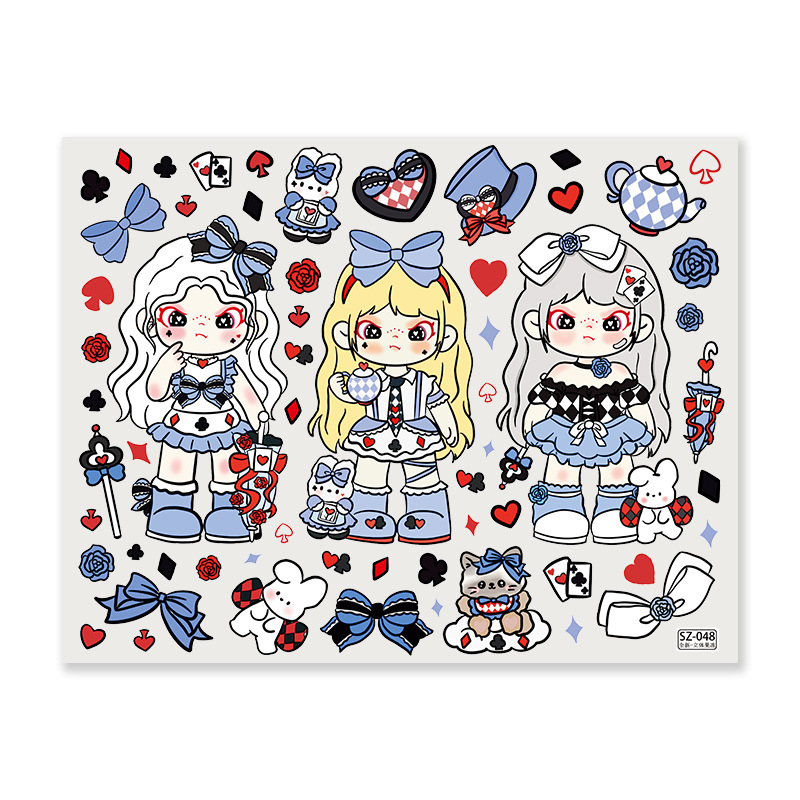 DIY стикери за телефон и дневник – сладък стил, модели Zola, Sister drag, Older cousin – ембосирани желе декор