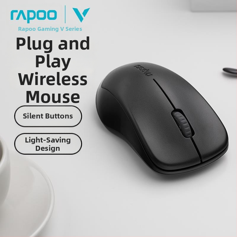 Rapoo 1680 Bezdrôtová USB myš – 3 tlačidlá, 2,4 GHz bezdrôtové, 1000dpi, ergonómia