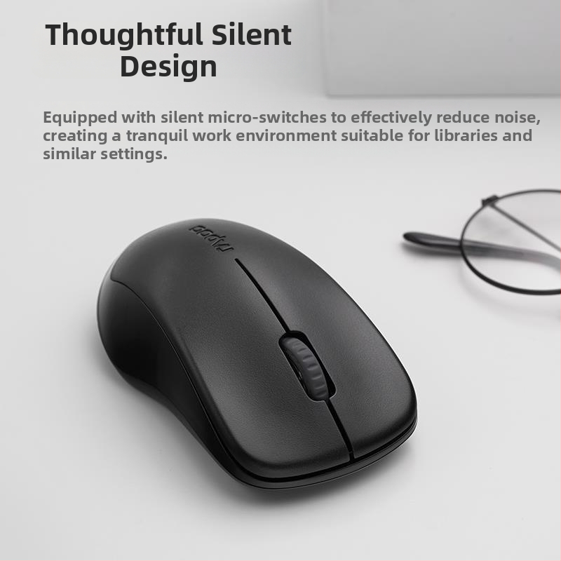 Rapoo 1680 Bezdrôtová USB myš – 3 tlačidlá, 2,4 GHz bezdrôtové, 1000dpi, ergonómia