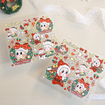 DIY релефна стикер за телефон – коледна звезда, сладък стил