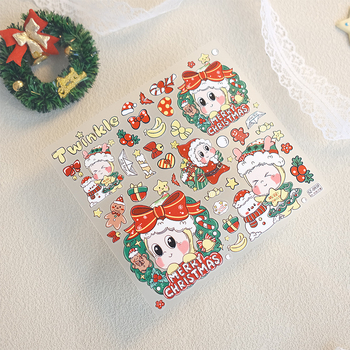 DIY релефна стикер за телефон – коледна звезда, сладък стил