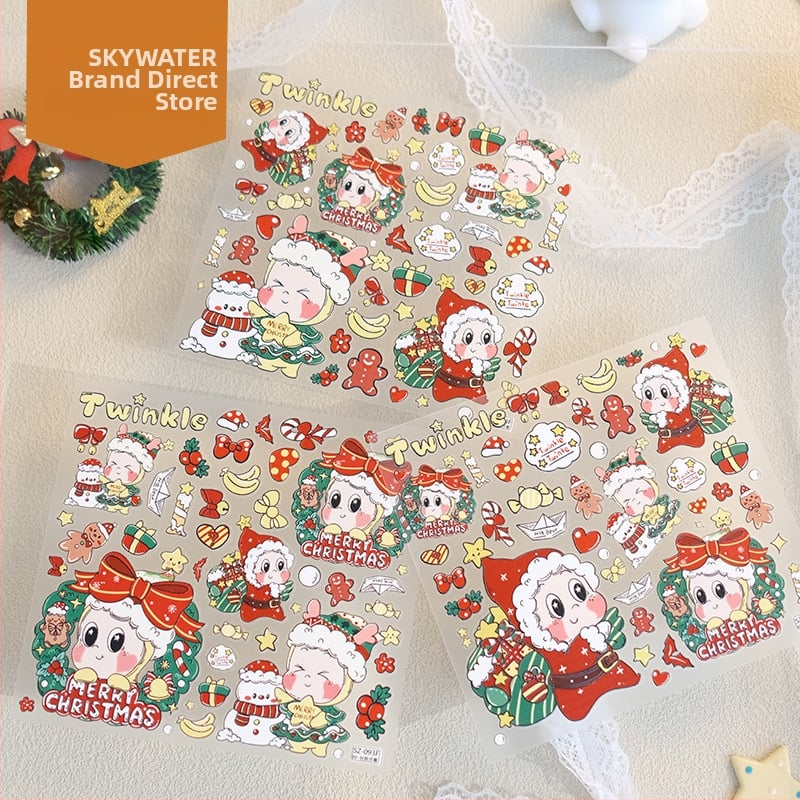 DIY релефна стикер за телефон – коледна звезда, сладък стил