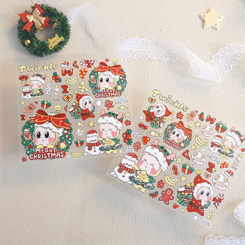 DIY релефна стикер за телефон – коледна звезда, сладък стил