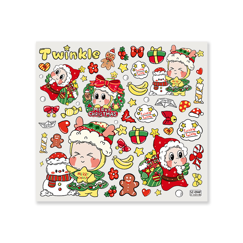 DIY релефна стикер за телефон – коледна звезда, сладък стил