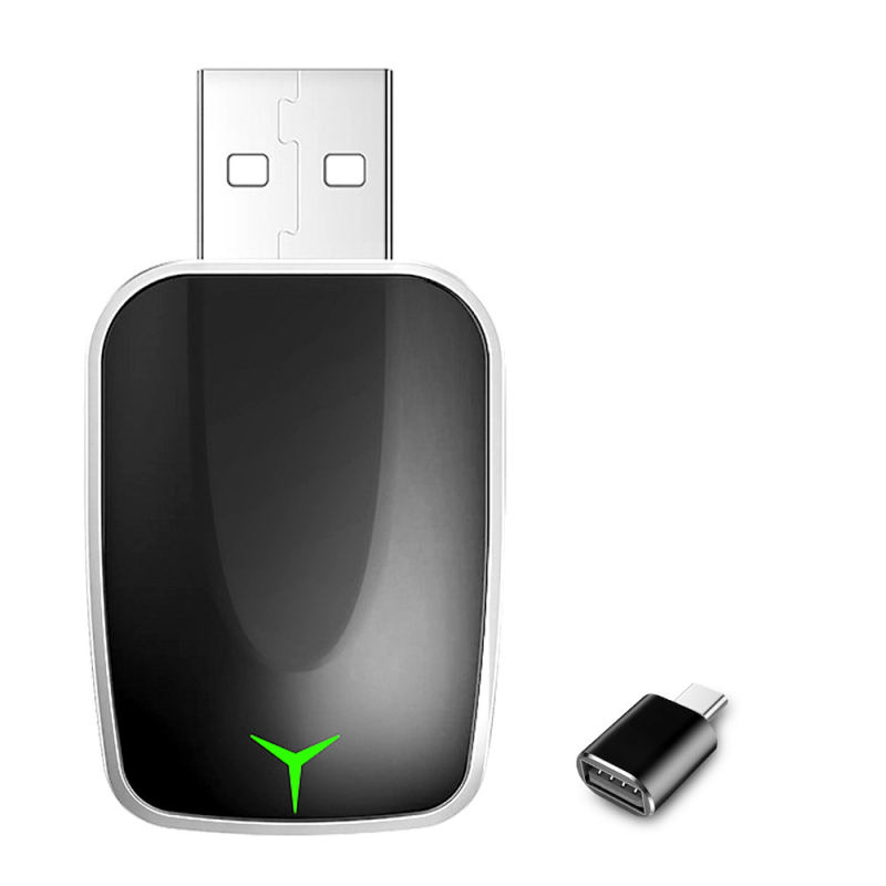 Adaptor CarPlay fără fir: convertor de la CarPlay prin cablu la CarPlay wireless pentru mașini cu CarPlay prin cablu și Android Auto, 5V, 0.25W, 40g