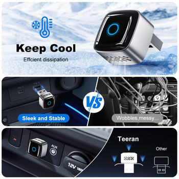 Model M5: adaptor CarPlay 2 în 1 – cablat către CarPlay wireless și Android Auto wireless; carcasă din aliaj + placă acrilică; port USB/Type-C; compatibil cu 98% dintre vehiculele străine