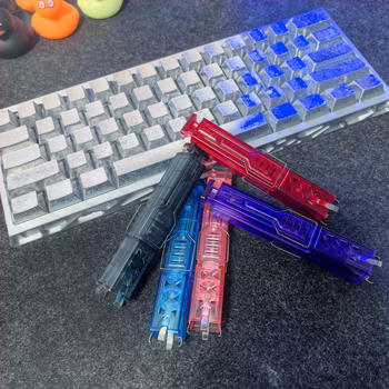 Dvojitý ťahací nástroj na osi a klávesy pre čistenie mechanickej klávesnice, ABS + 304 nerezovej ocele